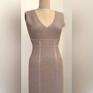 NWT - BCBGMaxAzria bandage dress in Rose Mist metalic - Size M